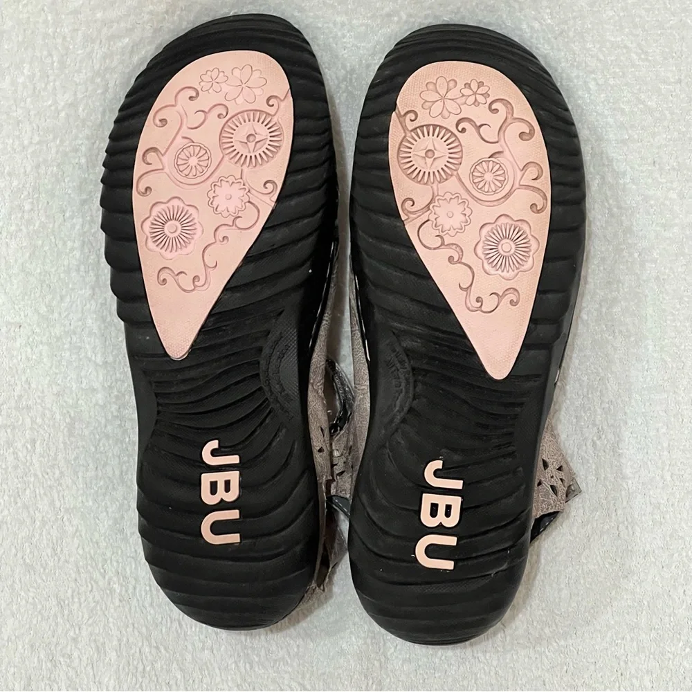 JBU by Jambu Grey Taupe Wildflower Mary Jane Casual Shoes Size 8.5 - Picture 11 of 14